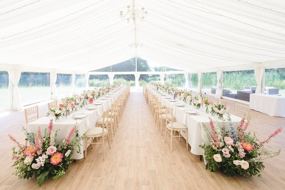 Marquee wedding at Ardington H