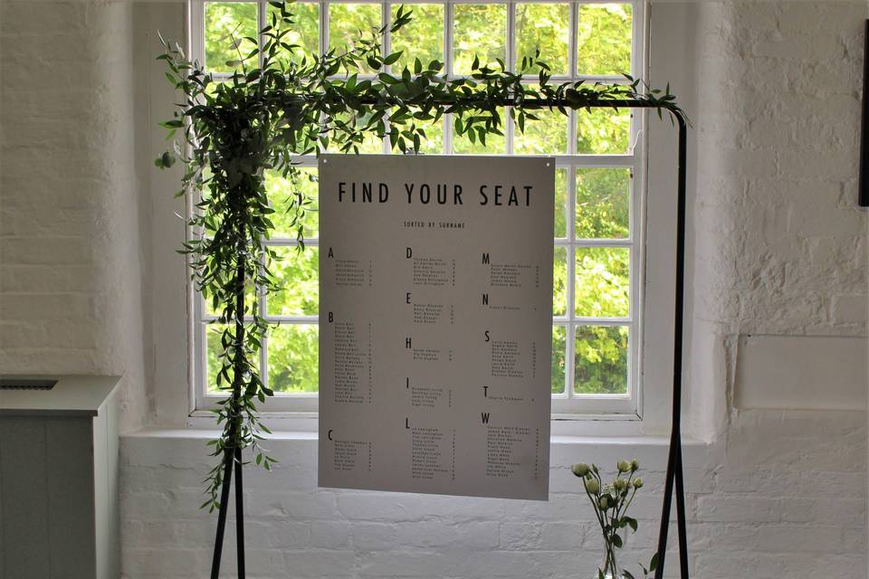 Seating Plan