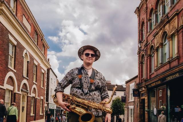 Nathan on the bari