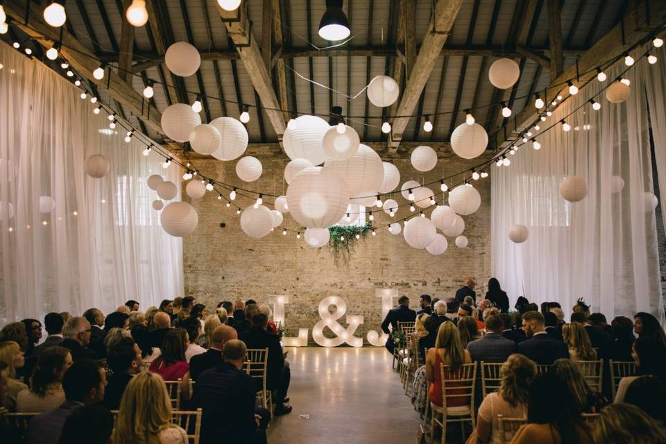 Guests seated for the Ceremony