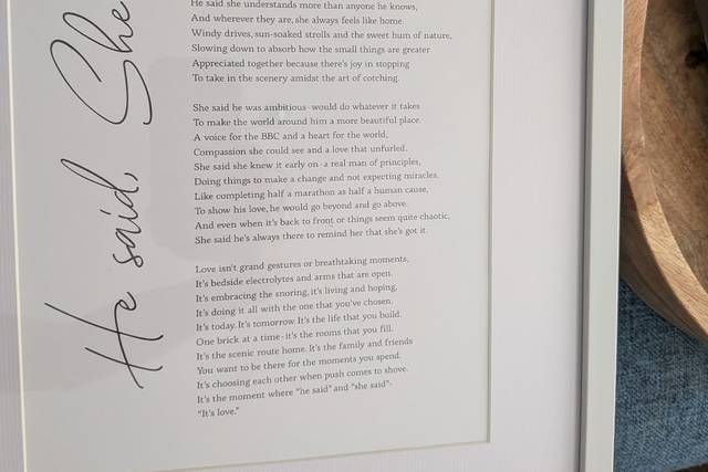 Bespoke poem, 2026