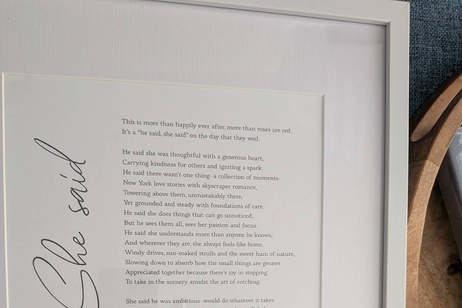 Bespoke poem, 2026