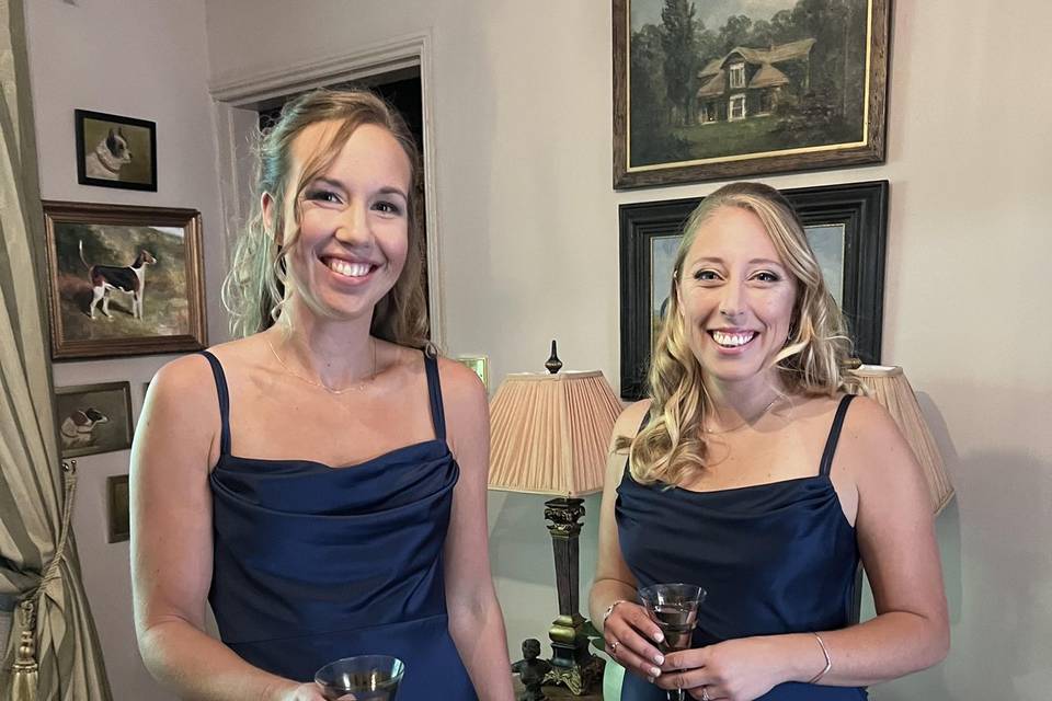 Bridesmaids hair and makeup