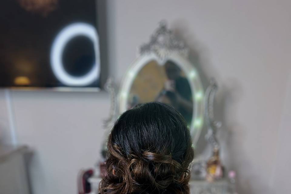 Wedding guest hairdo