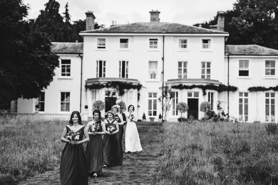 Outdoor ceremony setting