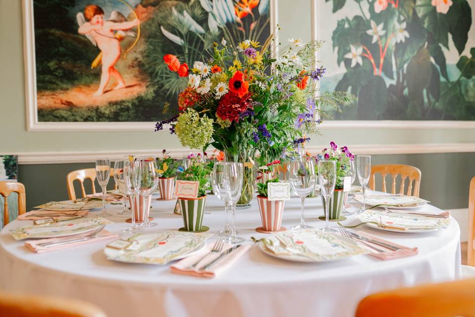 Ballroom table decor