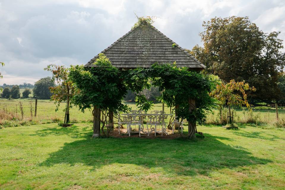 The gazebo, outdoor ceremony