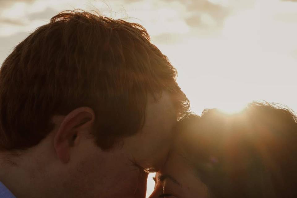sunset couple session
