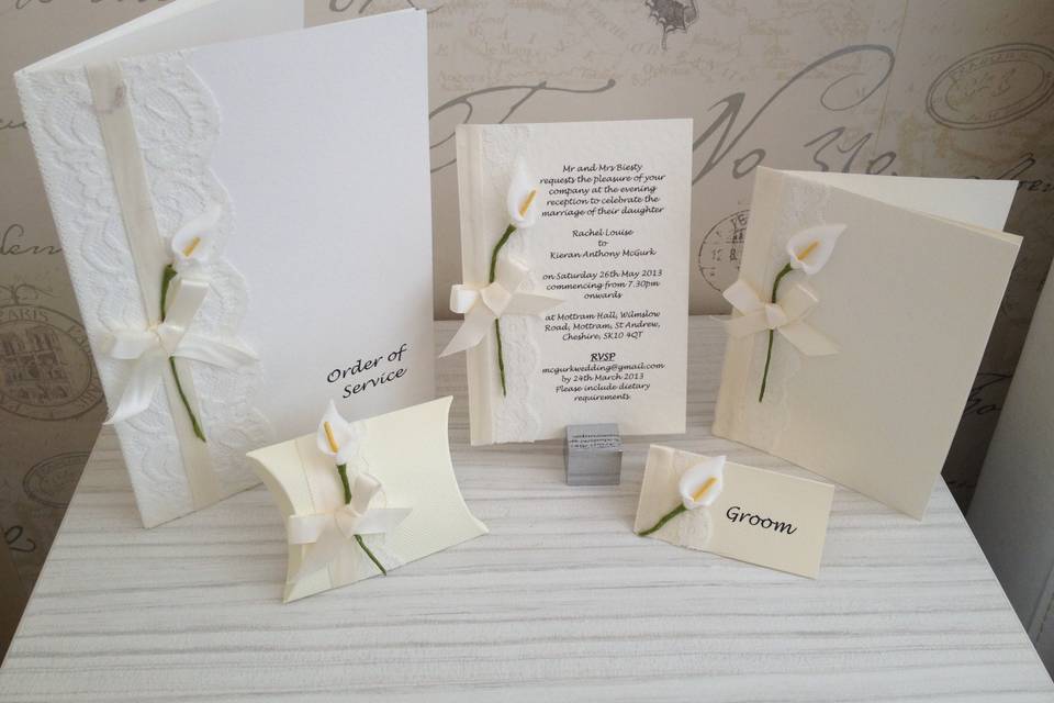 Hancrafted Wedding Invitations and Stationery