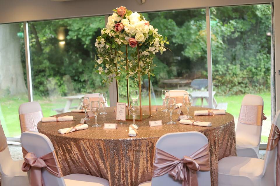 Example wedding table.