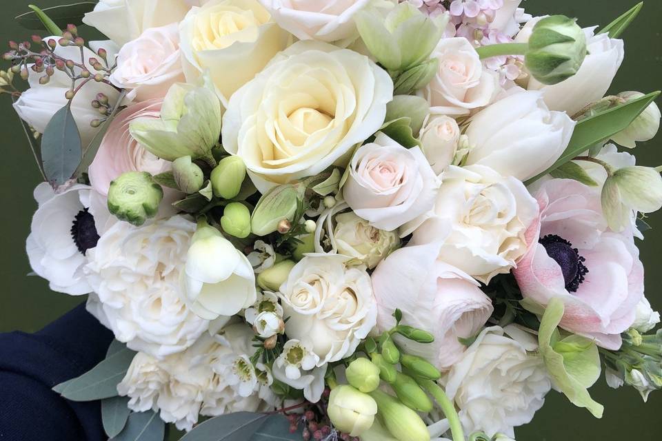 Spring bridal bouquet