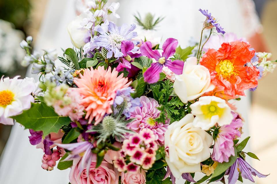 Colourful and bright bouquet