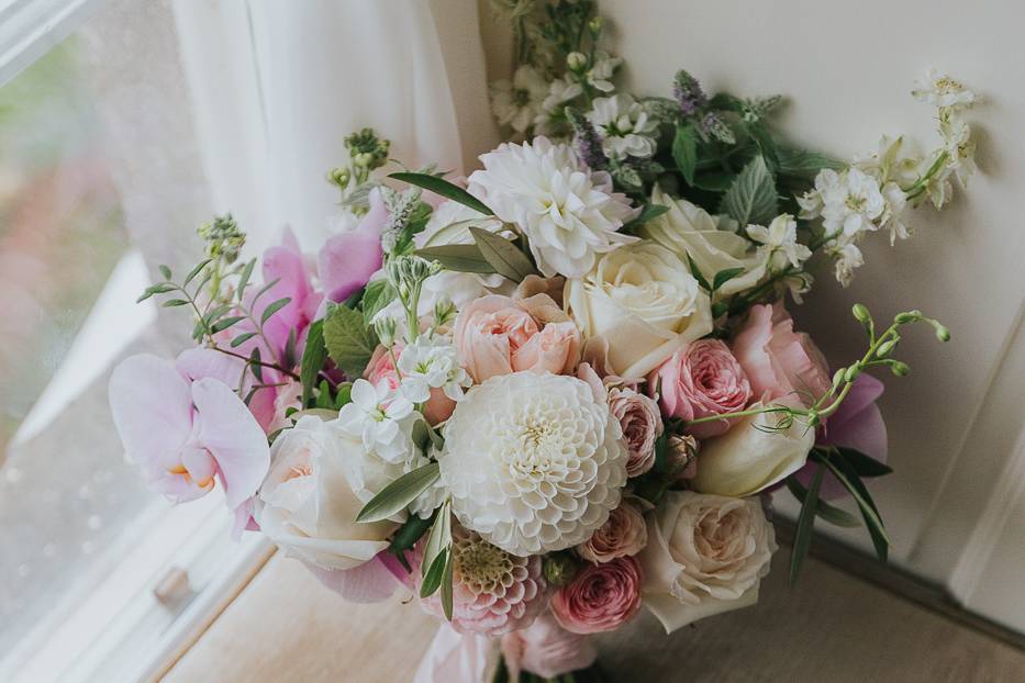 Pinks and white bouquet