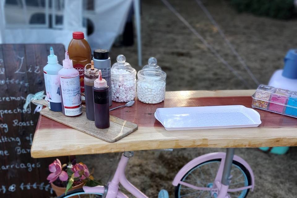 Toppings and Treats Table