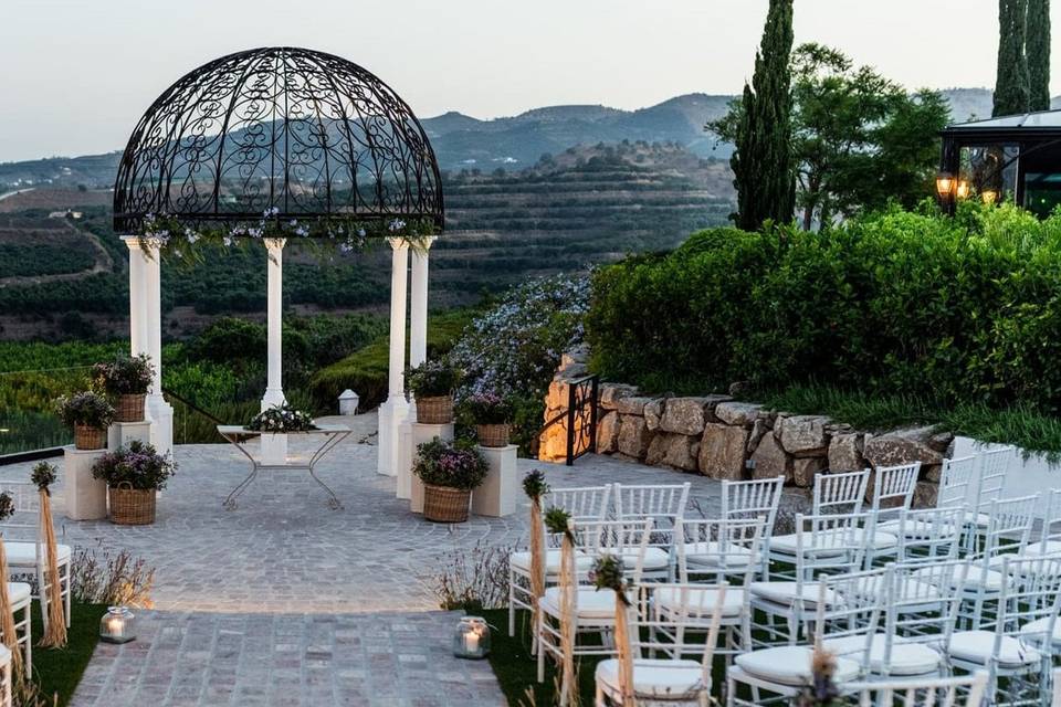 Ceremony mountain views