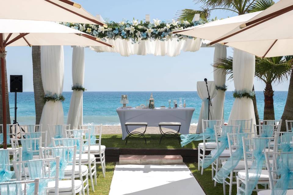 Ceremony by the sand