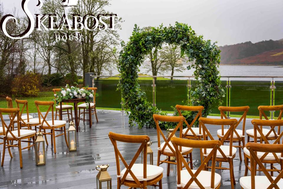 Skeabost Patio Ceremony