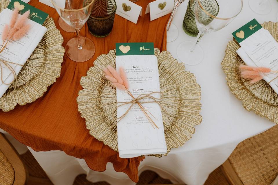 Gorgeous place settings