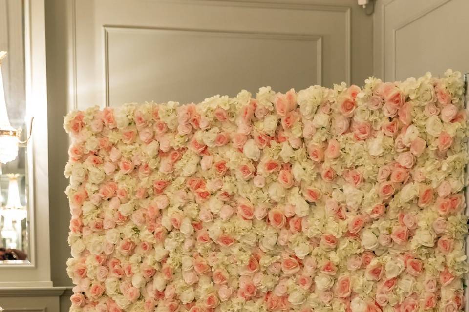 Luxury Silk Flower Wall