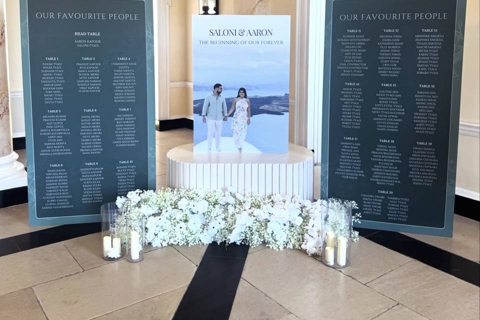 Bespoke seating plans