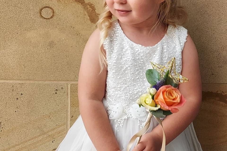 Flower Girl Floral Wand