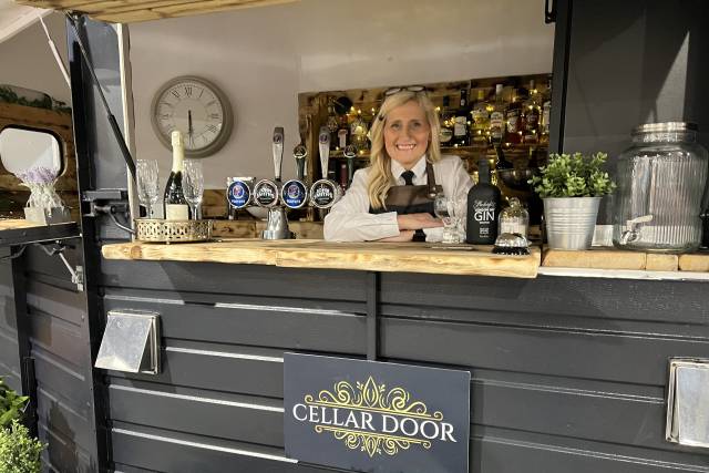 Cellar Door in South Yorkshire Mobile Bar Services hitched