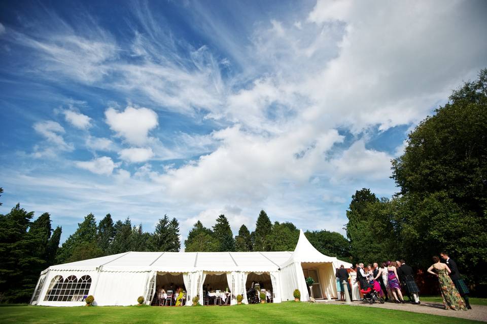 Marquee at Friars Carse Hotel