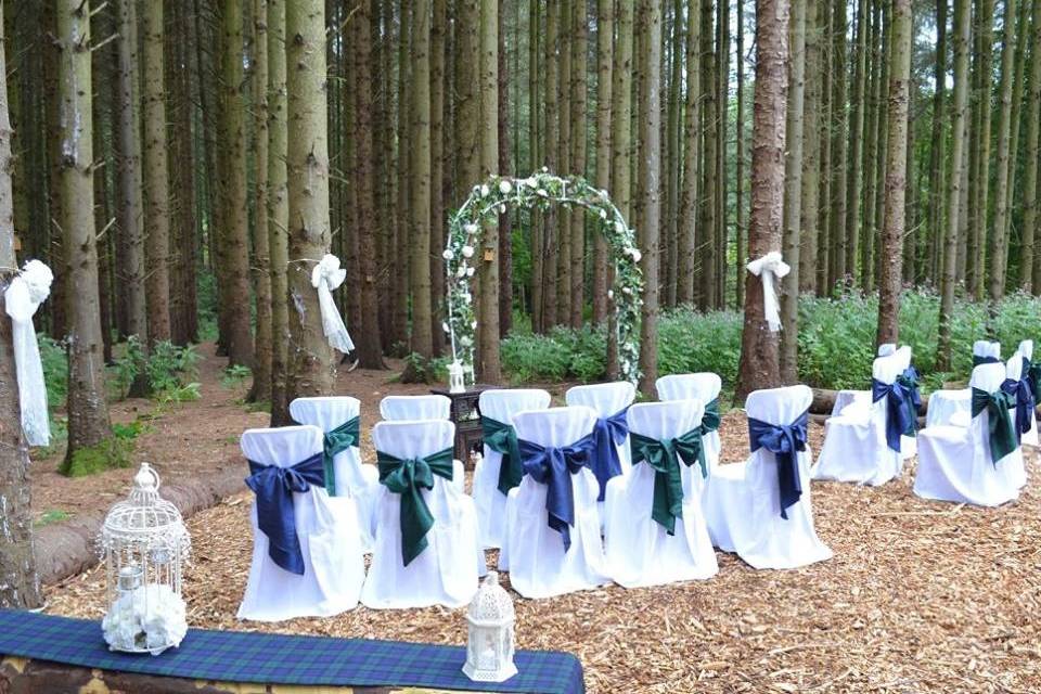 Woodland Ceremony at Friars Carse
