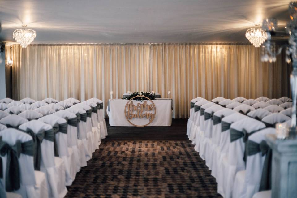 Ceremony setup