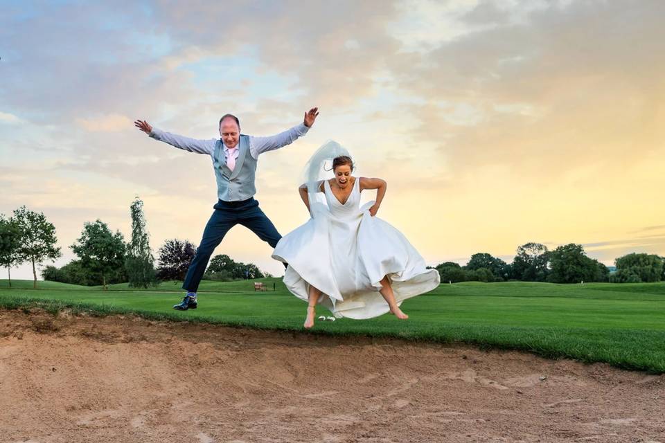 Jumping in the bunkers