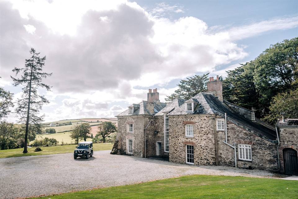 Country house wedding views