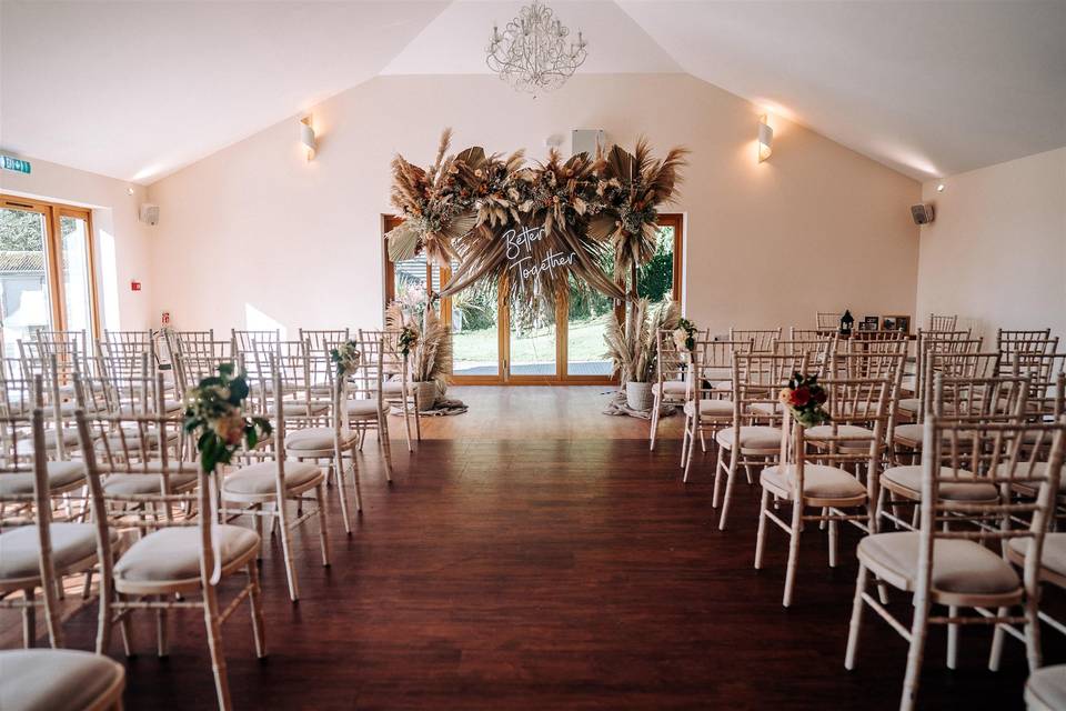 Tredudwell Manor ceremony room