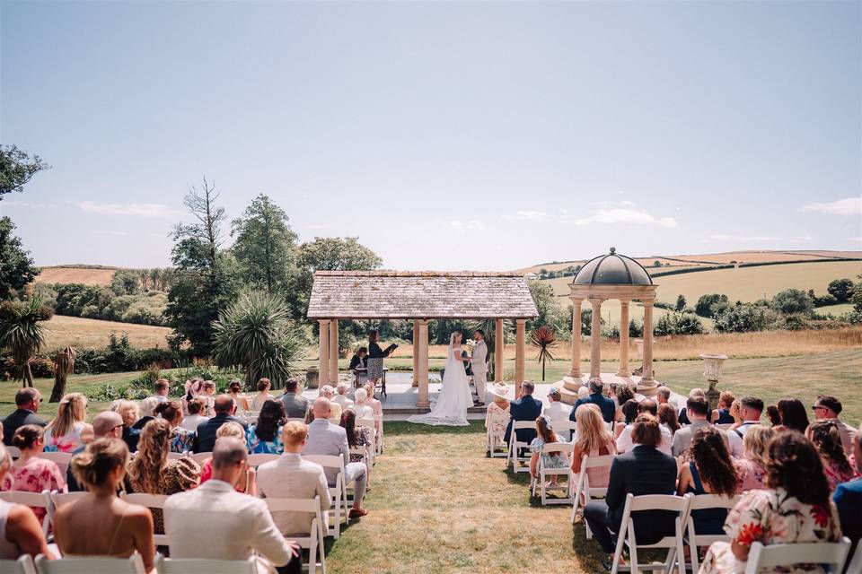 Saying I do with a view