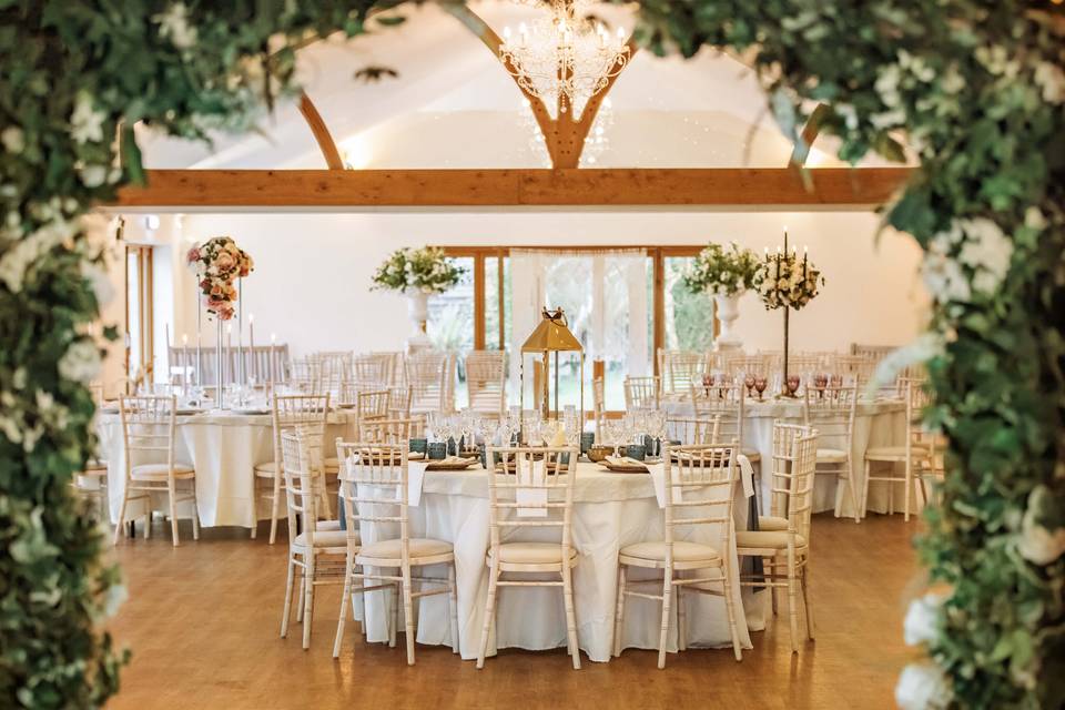 Wedding reception room