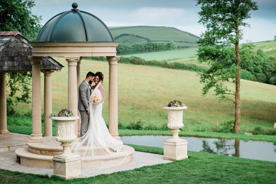 Outdoor ceremony temple