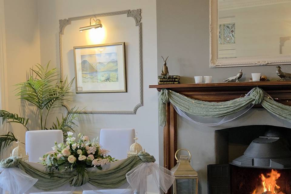 Wedding by the Fire