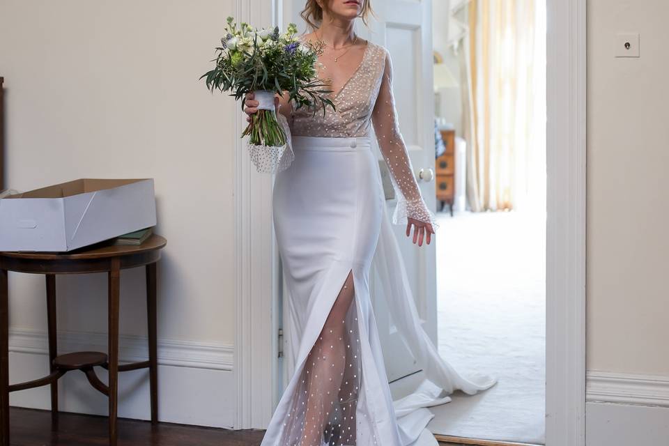 A stunning gown