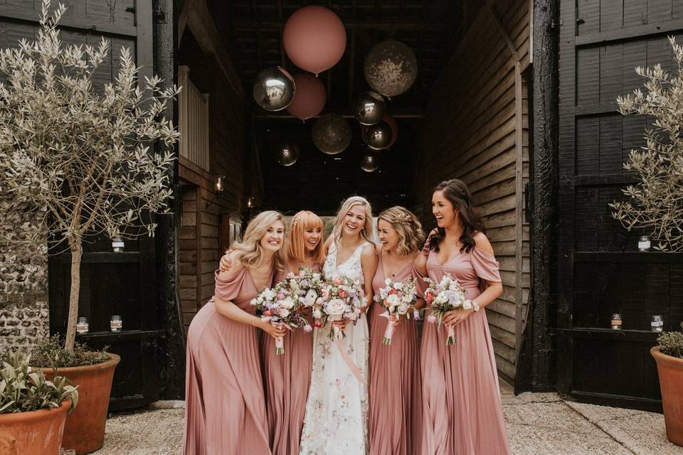 A gorgeous wedding party