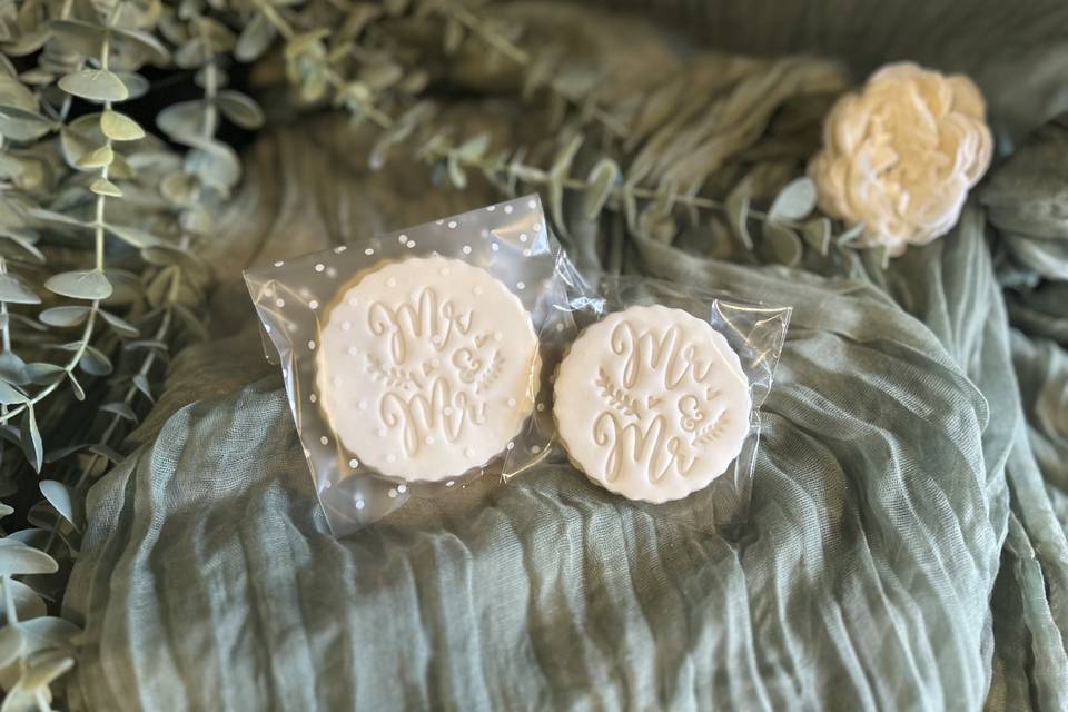 Wedding favour cookies