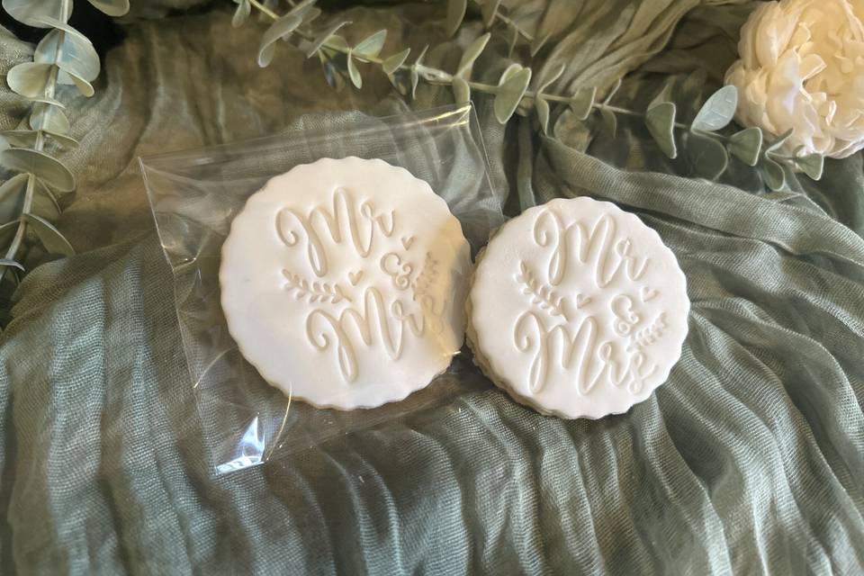 Wedding favour cookies