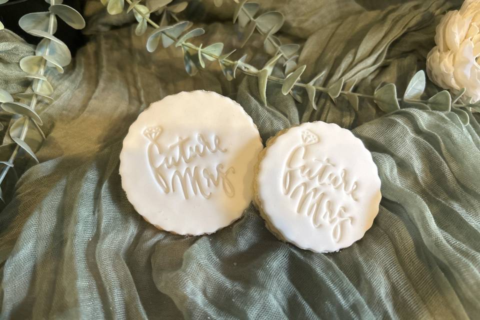 Bridal shower cookies