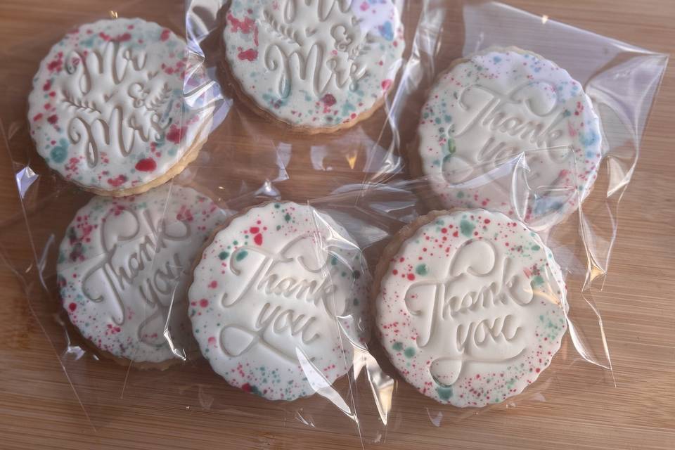 Wedding favour cookies