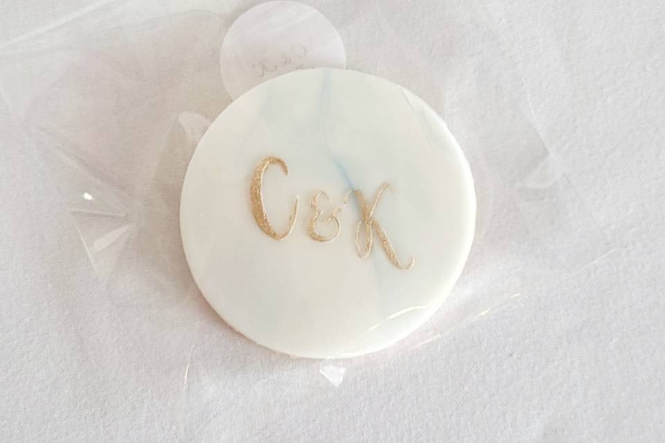 Wedding cookie favours