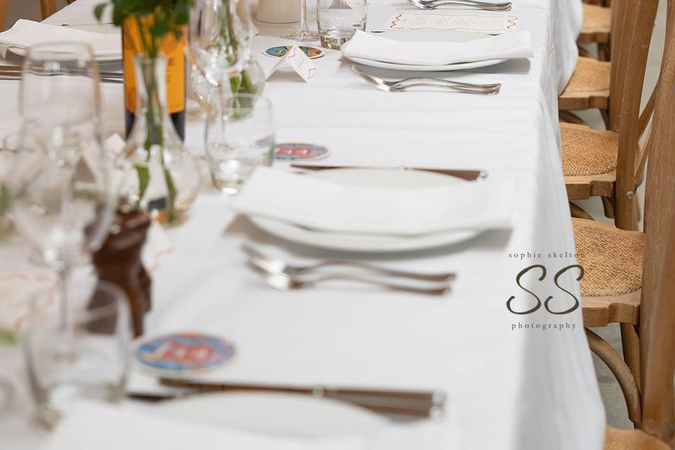 Table set up