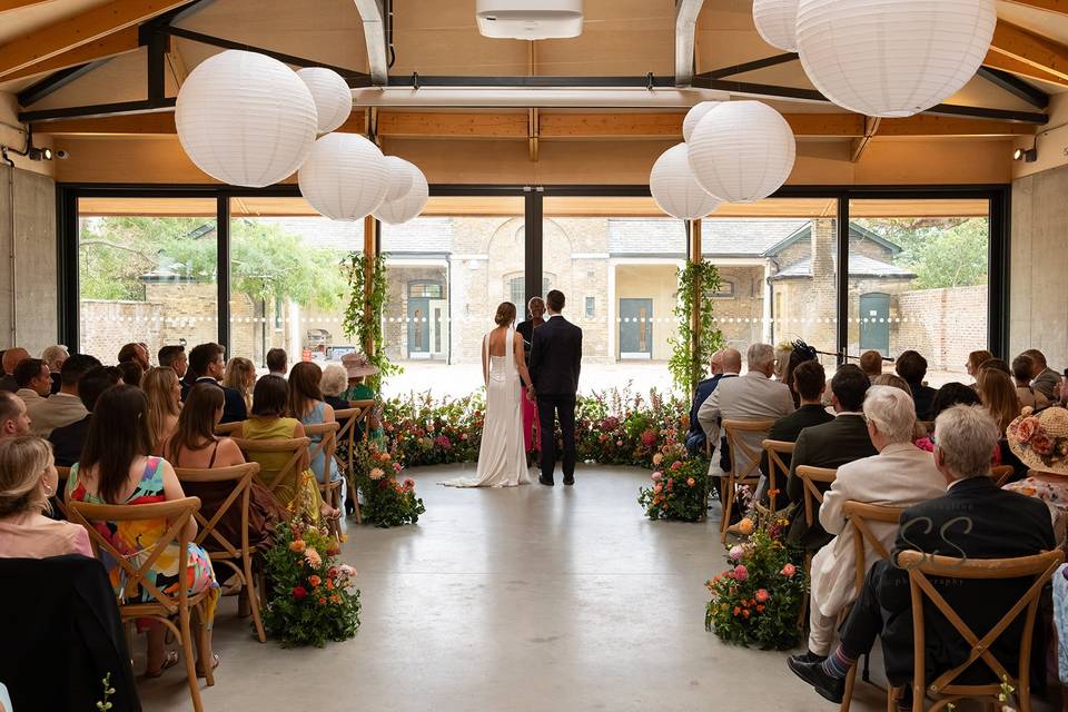 Ceremony in Cressingham Suite