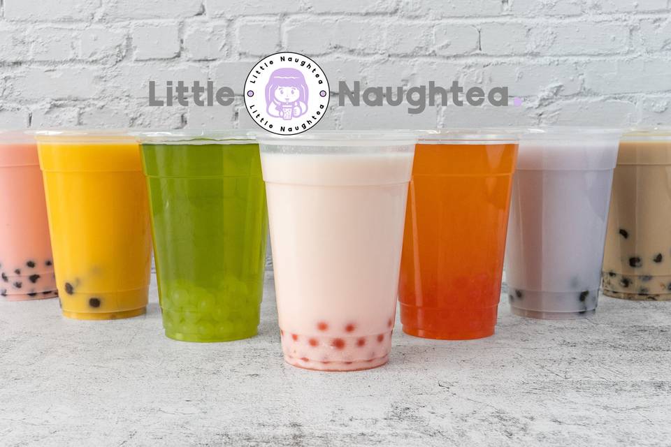 A selection of bubble teas