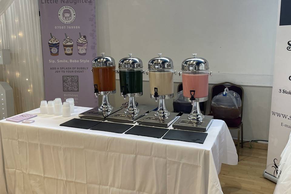 Little Naughtea tasting stand