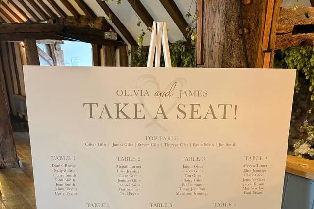 Table Plan