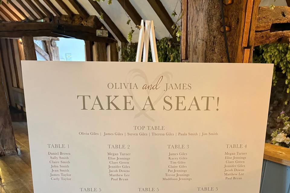 Table Plan