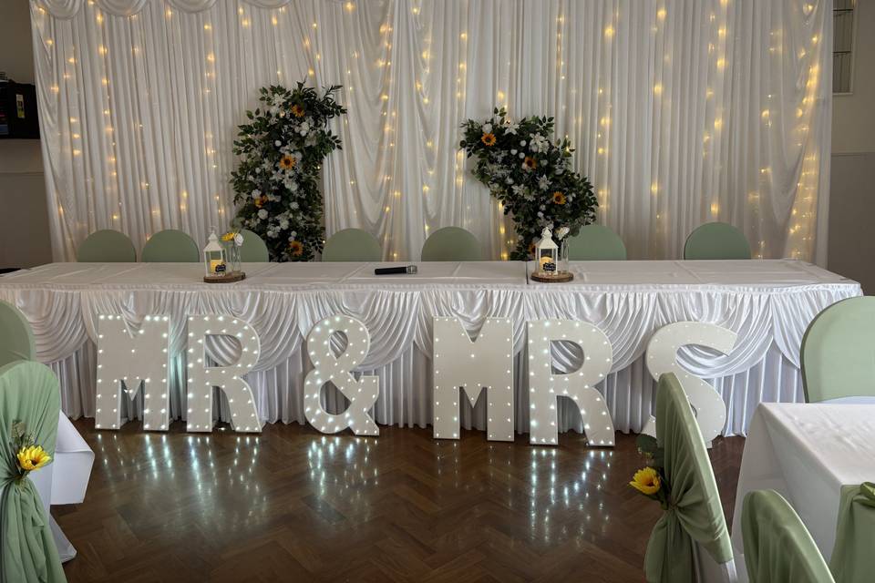 Top table